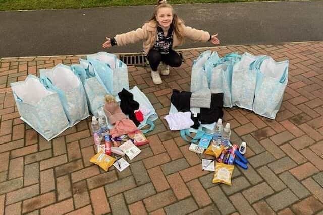 Isla Baggett, seven, from Raunds