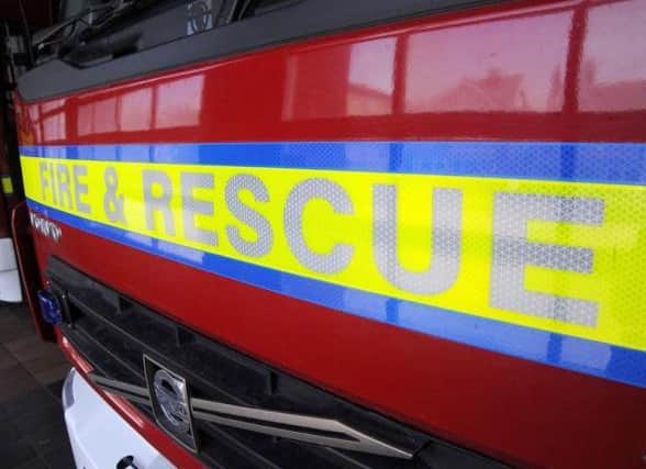 Firefighters are dealing with a barn fire in Bozeat