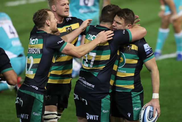 Dan Biggar capped an all-action showing with a score for Saints