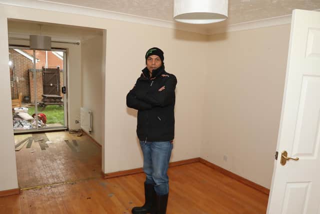 Jerome Smith in his house