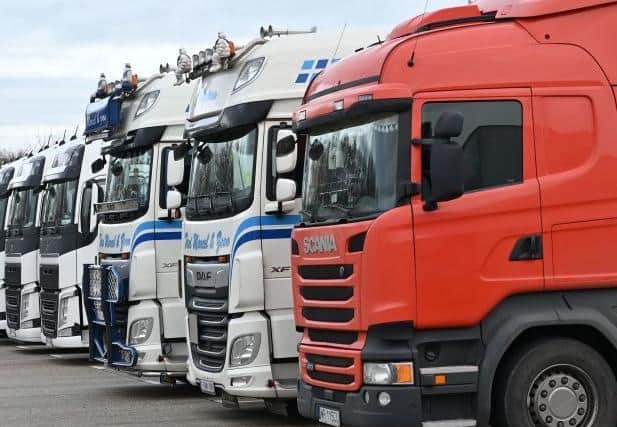 Truckers will have two spots to stop in Northamptonshire to get a Covid test. Photo: Getty Images