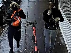 Police want to identify these two men seen walking in Duston on December 23