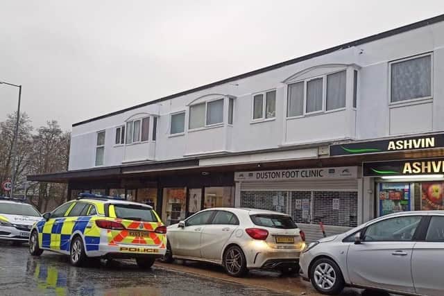 Police were called to the Duston mini-market at lunchtime on December 23