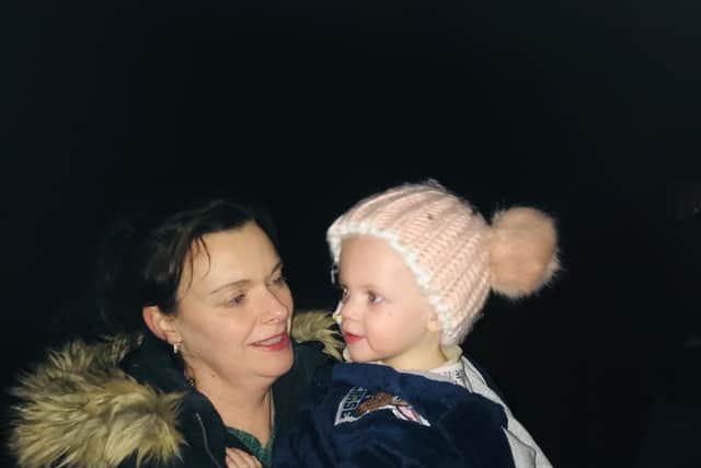 Lacie returns home for Christmas after her operation and is reunited with mum Kelly