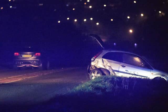 The scene last night. Picture by Andrew Carpenter.
