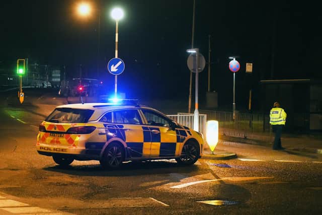 The scene last night. Picture by Andrew Carpenter.
