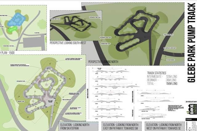 The new design for the BMX track