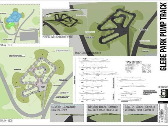 The new design for the BMX track
