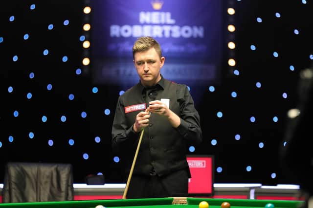 Kyren Wilson eased to a 6-2 win over Gary Wilson in the first round of the Masters after his original opponent Jack Lisowski tested positive for Covid-19. Picture courtesy of World Snooker Tour