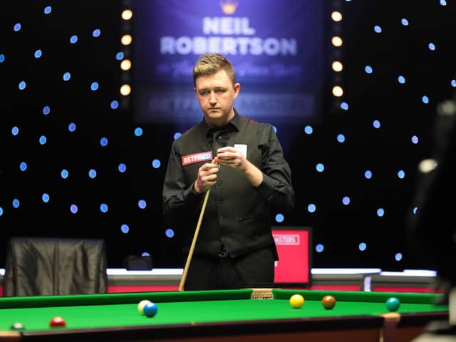 Kyren Wilson eased to a 6-2 win over Gary Wilson in the first round of the Masters after his original opponent Jack Lisowski tested positive for Covid-19. Picture courtesy of World Snooker Tour