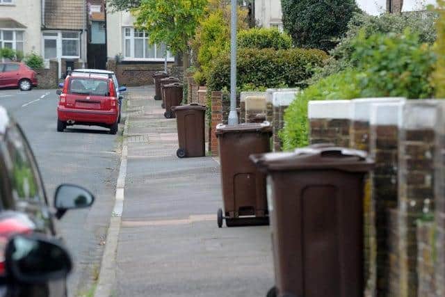 The offender was found hiding in a wheelie bin in an attempt to evade police.