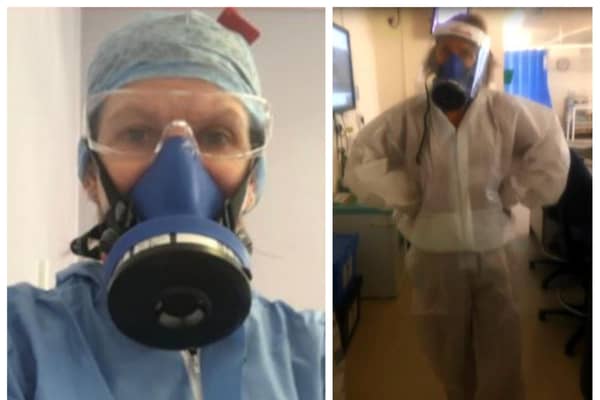 Nurses work gruelling 12-hour shifts in full PPE to care for Covid patients