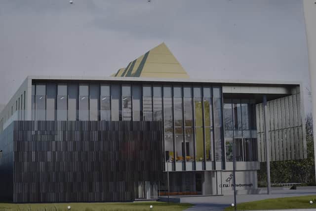 Peterborough's planned university development on the Embankment.