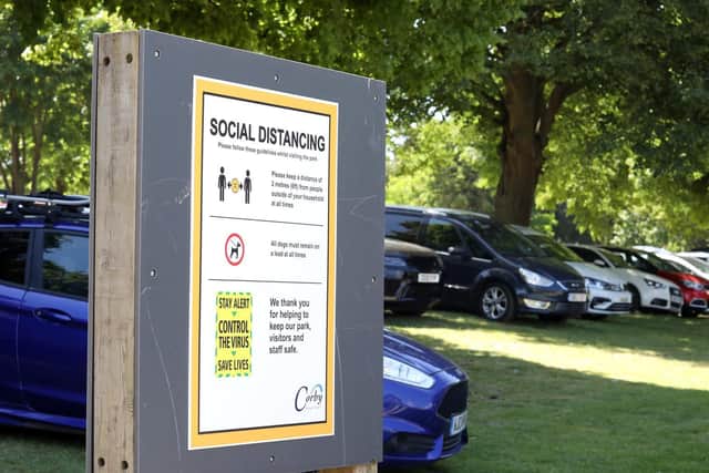 In the summer the park re-opened with social-distancing measures in place