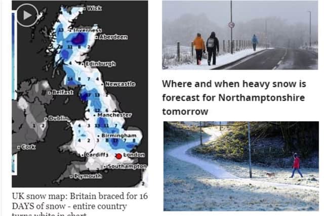 Some headlines have given dire warnings of what's to come on the weather front