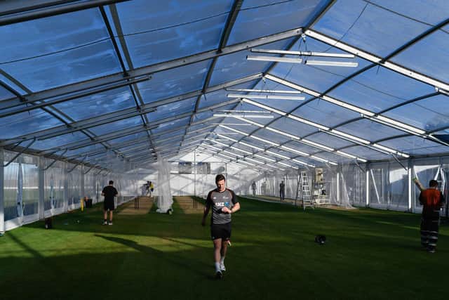 Northants are considering erecting a marquee for net sessions at the County Ground ahead of the new season