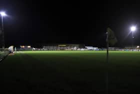 Leamington's Community Stadium was plunged into darkness for the best part of two hours before Kettering Town were eventually beaten 3-0 in the fourth round of the FA Trophy. Pictures by Peter Short