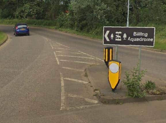 A man was knocked out and robbed when he stopped in the middle of cycling through Billing Aquadrome in Northampton.
