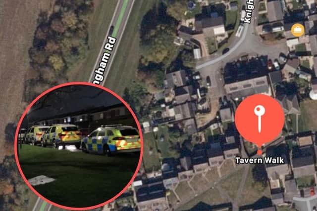 The incident happened in a quiet part of Corby