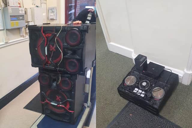 Some of the seized items.