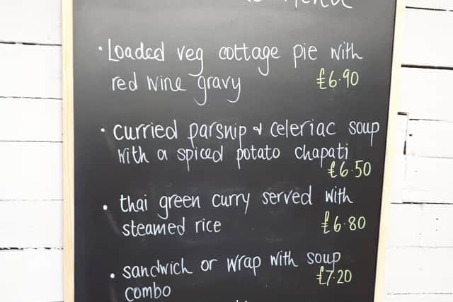 The menu