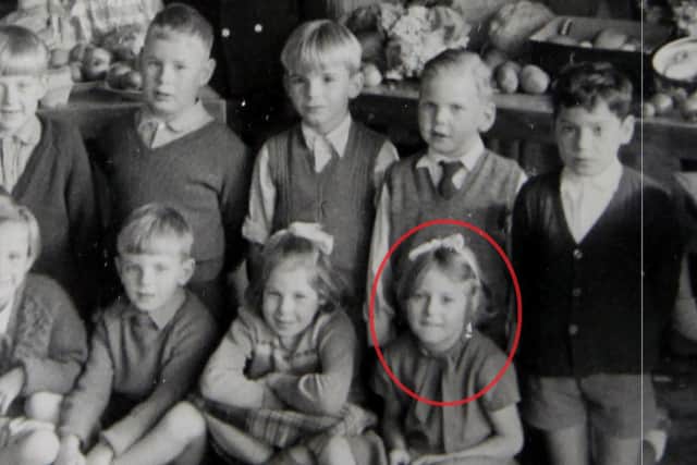Lynda when she was in the infants section of the school