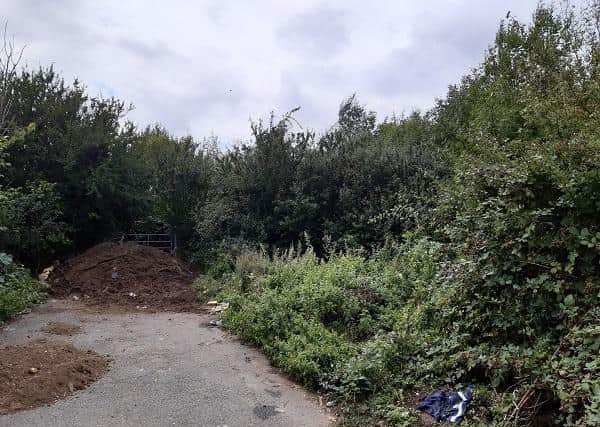 The A6 spur road which had been blighted with fly-tipping