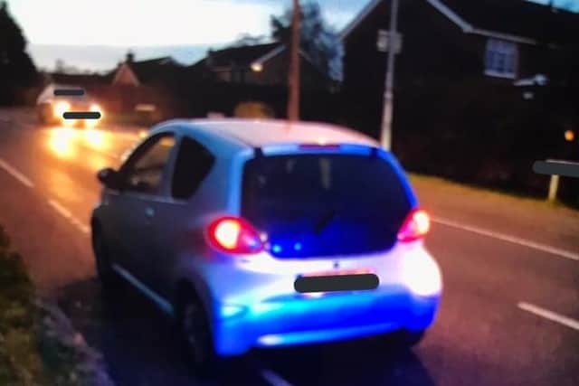 Police seized this vehicle in Daventry last week after being alerted to delivery drivers operating without proper insurance