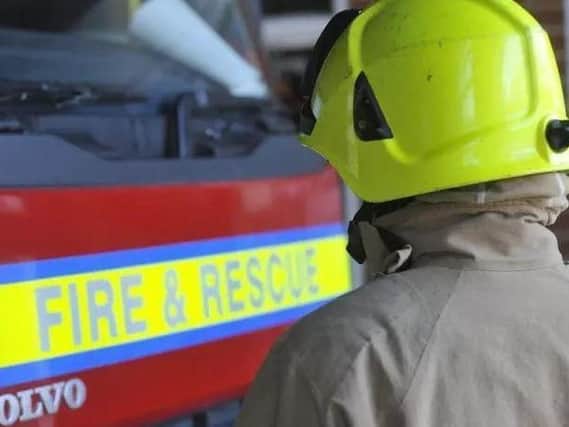 Firefighters spent four hours battling the blaze in a house in Ringstead overnight
