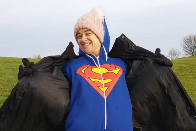All wrapped up as she builds up to the big day