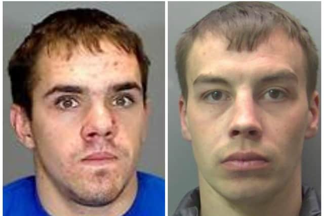 Lukauskas and Baltors were involved in thefts of two BMW's worth a combined £130,000 from Northampton in February 2020. Photos Cambridgeshire Police
