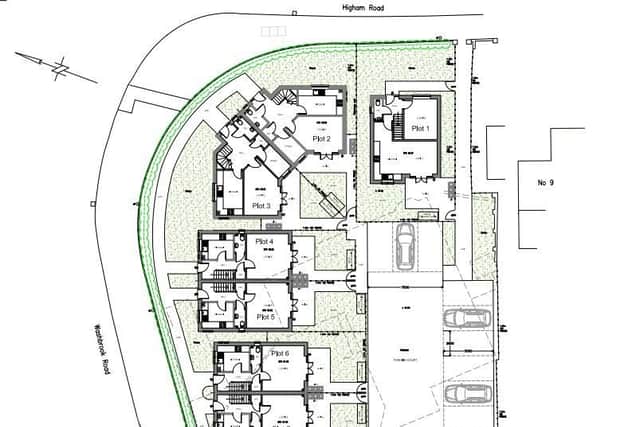 If approved, the house at 11, Higham Road, would be demolished to make way for seven new dwellings