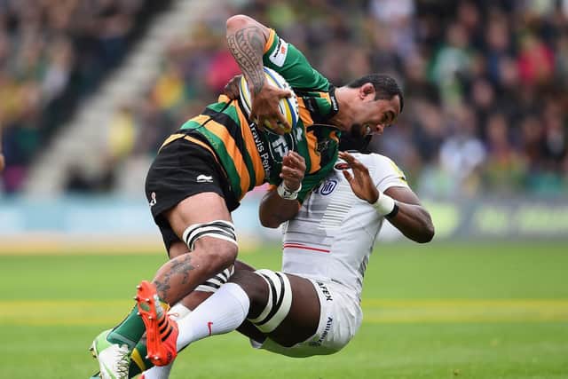 Samu Manoa's final Saints appearance came against Saracens in the 2015 Premiership play-off semi-final at Franklin's Gardens