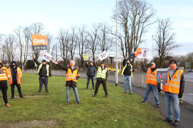 Members of the GMB union