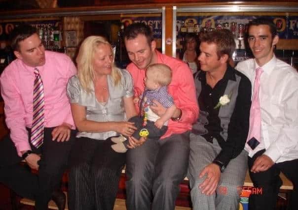 Justin with his family