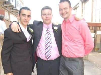 Justin (on right) with Wesley and Vincent