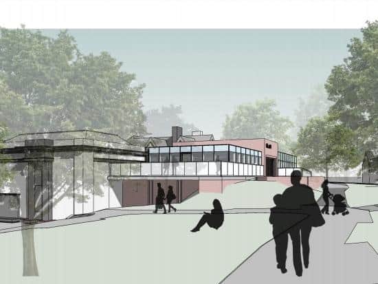The plans show the extension