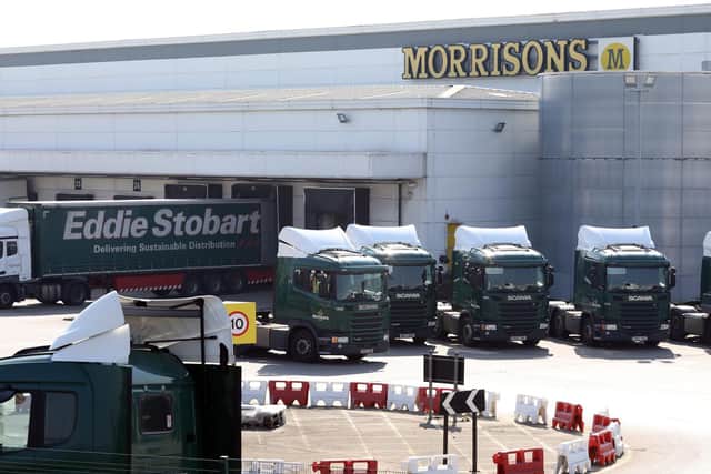 The Morrisons depot.