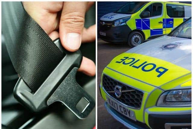 Police caught 17 people in vehicles not wearing a seatbelt on a 70mph stretch of the A14