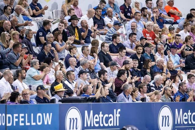 Northants supporters enjoy a Steelbacks clash from the 2019 season