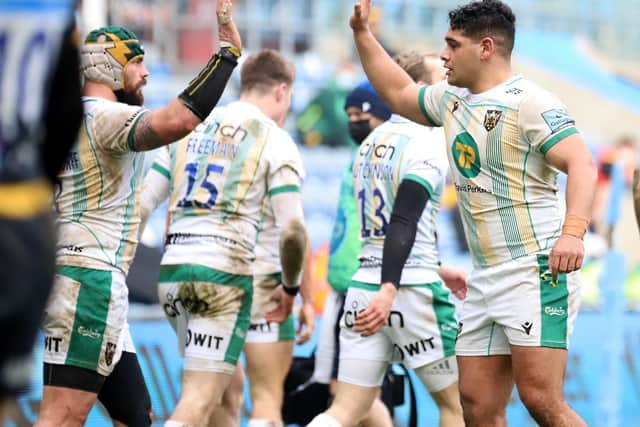 Shaun Adendorff and Sam Matavesi scored for Saints (picture: Peter Short)