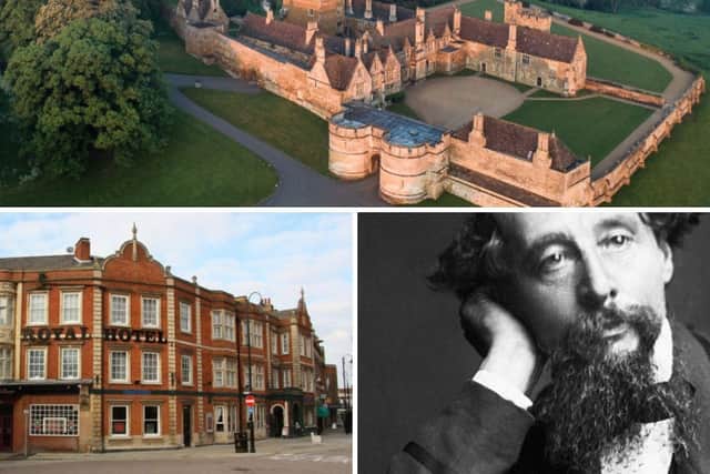 Rockingham Castle and Ketterings Royal Hotel were significant locations for Dickens. Image: Copyright Rockingham Castle