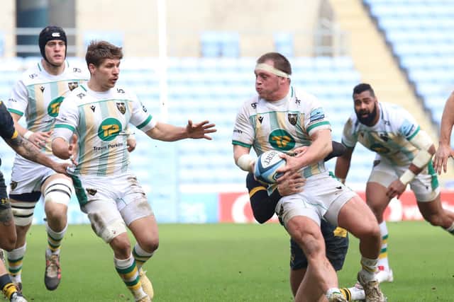 Alex Waller in action for Saints against Wasps (picture: Peter Short)
