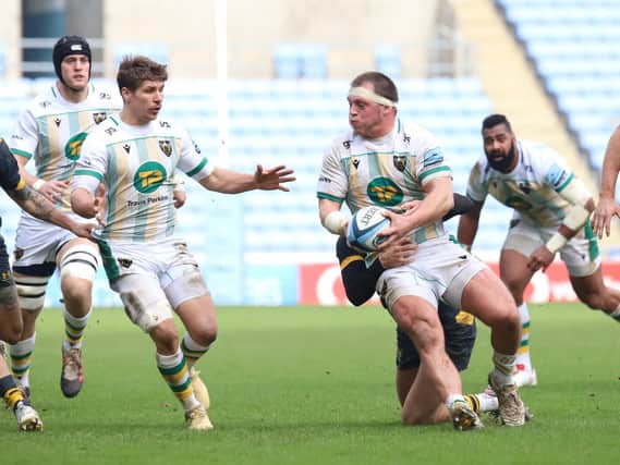 Alex Waller in action for Saints against Wasps (picture: Peter Short)