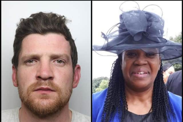 Warren Michael McBride has been jailed over the crash which in which Winsome Bedward died on the M1 in Northamptonshire. Photos: Northants Police.