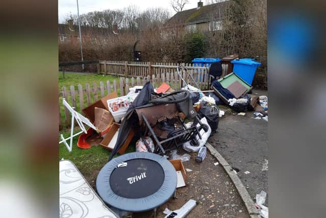 Some of the dumped waste.