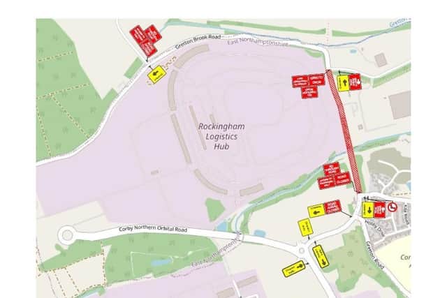 The stretch of Gretton road to be closed is from Kirby Lane to Kestrel Road