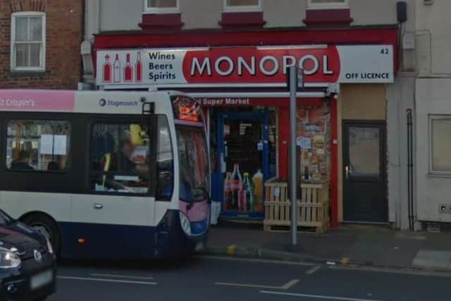 Police raided the Monopol store in Barrack Road after four undercover trips to buy illicit cigarettes