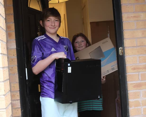 Families across our county were given the free IT equipment to help with homeschooling