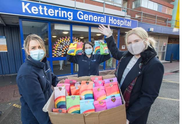 l-r Jillian Turns (Matron for Medicine), Cheryl McMillan (PA to ward sister) and Claire Sanderson